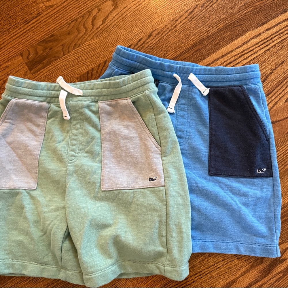 Vineyard Vines Boys Shorts - Green and Blue